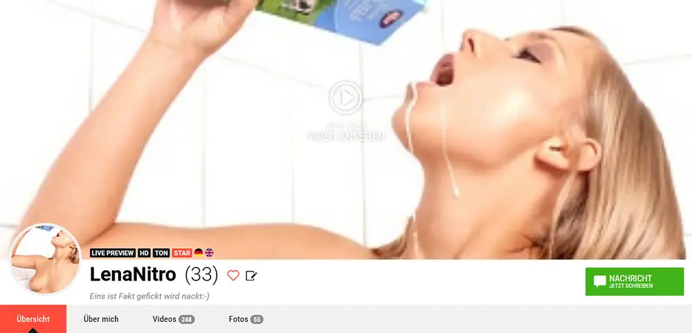 Lena Nitro – Spermasüchtig und extrem Geil