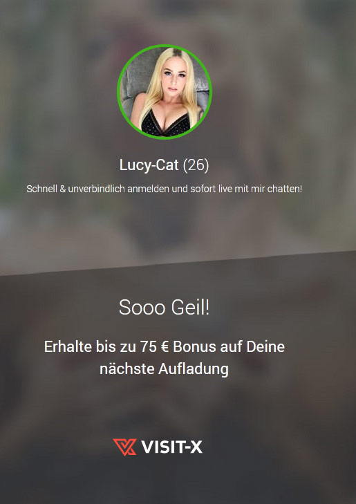 Erhalte jetzt bis zu 75 Euro Bonus auf deine nächste Aufladung mit Lucy Cat