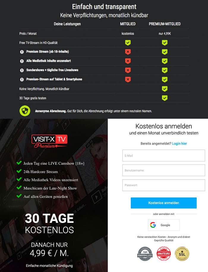 Visit-X.TV Premium jetzt kostenlos anmelden